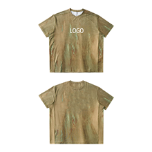 New Arrival Sporty Printed Elastic Breathable Quick Dry Short Sleeve Sports Top Lightweight Outdoor Daily Wear T-shirt