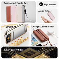 Batterie externe haute capacité 20000 mAh avec charge rapide 20W, écran LED, entrée Micro USB et Type-C