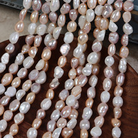Perles baroques d'eau douce naturelles en gros, 7 mm, pour la fabrication de bijoux, bracelets et colliers DIY