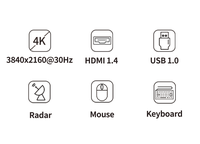 Extenseur HDMI à fibre optique certifié CE/FCC/RoHS, 10 km, non compressé, prise en charge 4K60, KVM RS232 pour stade et parc à thème