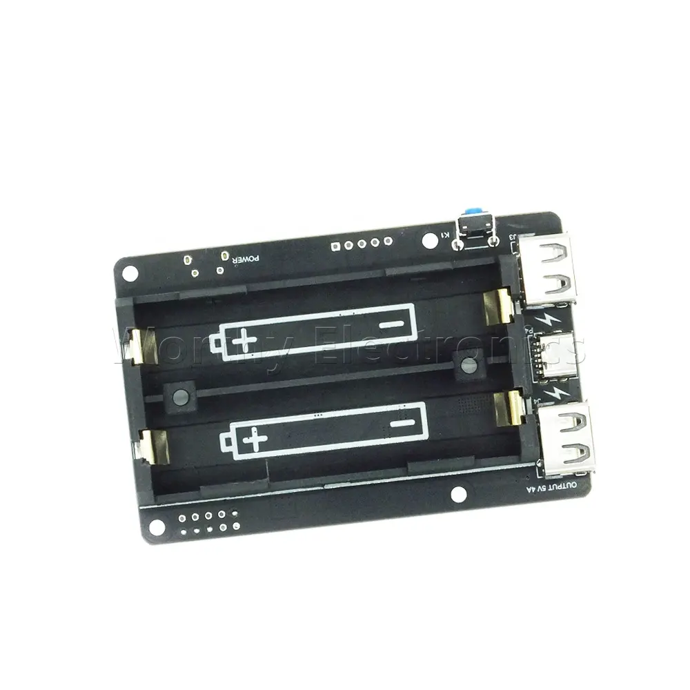Módulo electrónico Original PSU Expanded, dos puertos USBA aplicables a Raspberry PI 4B/3B +/3B 18650 UPS Pro