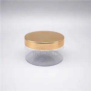 Lọ Nhựa Trong Suốt Cho Hộp Đựng Kem Cơ Thể Có Nắp Vàng 200Ml - Product Image 4