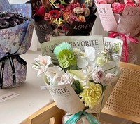 Seri Kertas Pembungkus Bunga Bergaya Lukisan Minyak Terlaris dalam Seni Floral