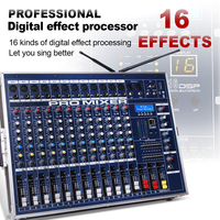 Amplificateur audio professionnel GT12M haute puissance 12 canaux, mixeur DJ, mixeur audio karaoké