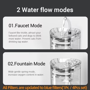 <span class=keywords><strong>Fontaine</strong></span> <span class=keywords><strong>à</strong></span> <span class=keywords><strong>eau</strong></span> automatique intelligente pour animaux de compagnie, 2L, avec filtration par recirculation, distributeur d'<span class=keywords><strong>eau</strong></span> pour chiens et chats - Product Image 2