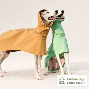 Impermeable de Poliéster para Perros Pequeños y Medianos, Diseño Italian Greyhound Whippet; Poncho para Mascotas con Triple Protección para Todas las Estaciones - Product Image 1