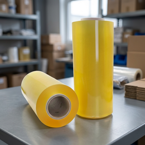 Film alimentaire en PVC 10 microns 400m 500m, film étirable en plastique avec coupeur pour l'emballage et le stockage des aliments - Product Image 1