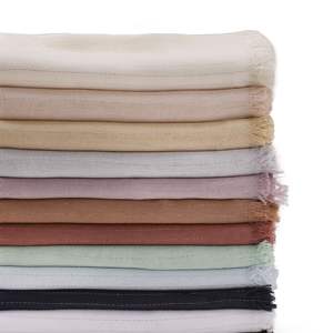 ผ้าคลุมศีรษะคุณภาพสูงแบบขายส่ง ผ้าบาวาล ระบายอากาศได้ดี สีพื้น ลายเส้นสีเงิน สำหรับสตรีและเด็กผู้หญิงมุสลิม ผ้าคลุมฮิญาบ ผ้าคลุมไหล่ ผ้าคลุมศีรษะแบบดั้งเดิม - Product Image 4