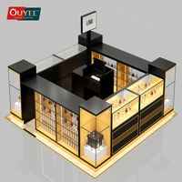 Kiosque de présentation de parfums de luxe avec éclairage LED pour centre commercial - Taille personnalisable