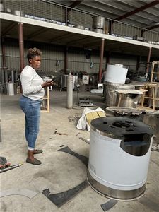 Gas Cooking Pot Electric Gas Steam Tilting Mixer Cooking <b>Equipment</b> Cooking Candy Kettle With Mixer - Product Image 3