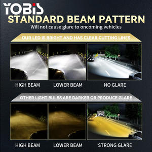 Светодиодные фары YOBIS, вспышка «своими руками», белый + желтый свет, Управление приложениями, 6000K-3000K, автомобильная фара, 150 Вт, 15000LM, H7 H4 H11 LED - Product Image 5