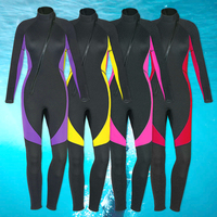 Combinaison complète pour femmes 3mm néoprène combinaison de plongée plongée surf combinaison