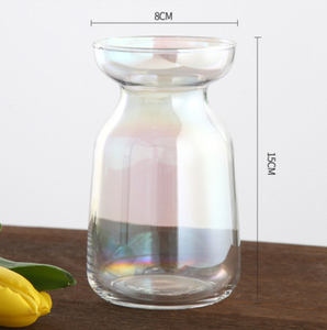 Venta al por mayor nórdicos minimalista moderno soplado a mano Floral decorativo Grey ámbar Aurora hidropónico <span class=keywords><strong>de</strong></span> <span class=keywords><strong>vidrio</strong></span> <span class=keywords><strong>reciclado</strong></span> cubierta jarrones en a granel - Product Image 3