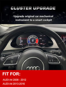 Cockpit de mise à niveau du tableau de bord LCD 12.3 P HD de 720 pouces pour <span class=keywords><strong>Audi</strong></span> A4 A5 Digital Cluster 2008-2016 - Product Image 2