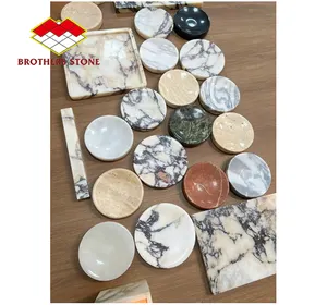 Marble Serving Tray Luxury Stone Marble Trays Stone Storage Serving Tray For Vanity Bathroom Hotel