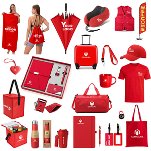Regalos Promocionales Personalizados Rojos <span class=keywords><strong>para</strong></span> Empresas, Publicidad de Marca Corporativa, Kit de Regalos de Marca, <span class=keywords><strong>Merchandising</strong></span> <span class=keywords><strong>con</strong></span> Logotipo, Regalos <span class=keywords><strong>para</strong></span> Ferias Comerciales - Product Image 1