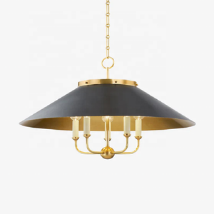 Stile francese 30 pollici <span class=keywords><strong>bianco</strong></span> <span class=keywords><strong>paralume</strong></span> di illuminazione a sospensione in tessuto rurale <span class=keywords><strong>lampadario</strong></span> appeso <span class=keywords><strong>lampadario</strong></span> per ristorante - Product Image 5