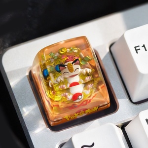 Keycap artisanal en résine imprimé en 3D Pokémon Meowth, usinage CNC, pour clavier mécanique - Product Image 3