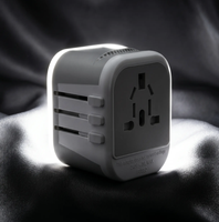 Estación de Carga Inalámbrica 3 en 1 con Carga Rápida PD de 12 W, Diseño Plegable Tipo C, Adaptador de Viaje Universal para Enchufes de EE. UU./Reino Unido/UE/Australia
