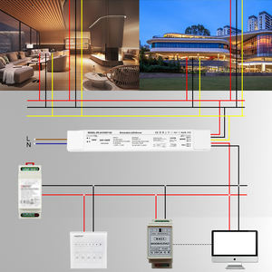 Driver LED 200W DALI-2 DT8 à lumière blanche réglable, 2 canaux, 220-240VAC 24V DC IP20, sans scintillement, dimmable, pour intérieur - Product Image 6