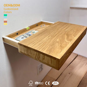 Estante de pared <span class=keywords><strong>flotante</strong></span> de madera 202510, estante <span class=keywords><strong>flotante</strong></span> <span class=keywords><strong>con</strong></span> cajón, estante de montaje en pared de madera, organizador, estantes de almacenamiento - Product Image 1