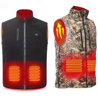 Gilet chauffant électrique pour sports d'hiver, ski, chasse, extérieur, chaud, sécurité, chauffage en fibre de carbone, polyester, coton, fermeture éclair, doux
