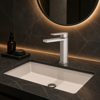 Robinet de lavabo KEMEN en acier inoxydable 304 sans plomb pour salle de bain, idéal pour la maison, l'hôtel, les projets de toilettes, vente directe usine