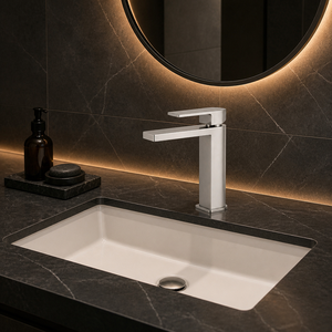 Robinet de lavabo KEMEN en acier inoxydable 304 sans plomb pour salle de bain, idéal pour la maison, l'hôtel, les projets de toilettes, vente directe usine - Product Image 4
