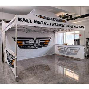 Ánh nắng mặt trời chất lượng cao tùy chỉnh 10x10 xách tay nhôm Pop <span class=keywords><strong>Up</strong></span> triển lãm thương mại Tán lều gazebo với lông cờ bảng Bìa - Product Image 6