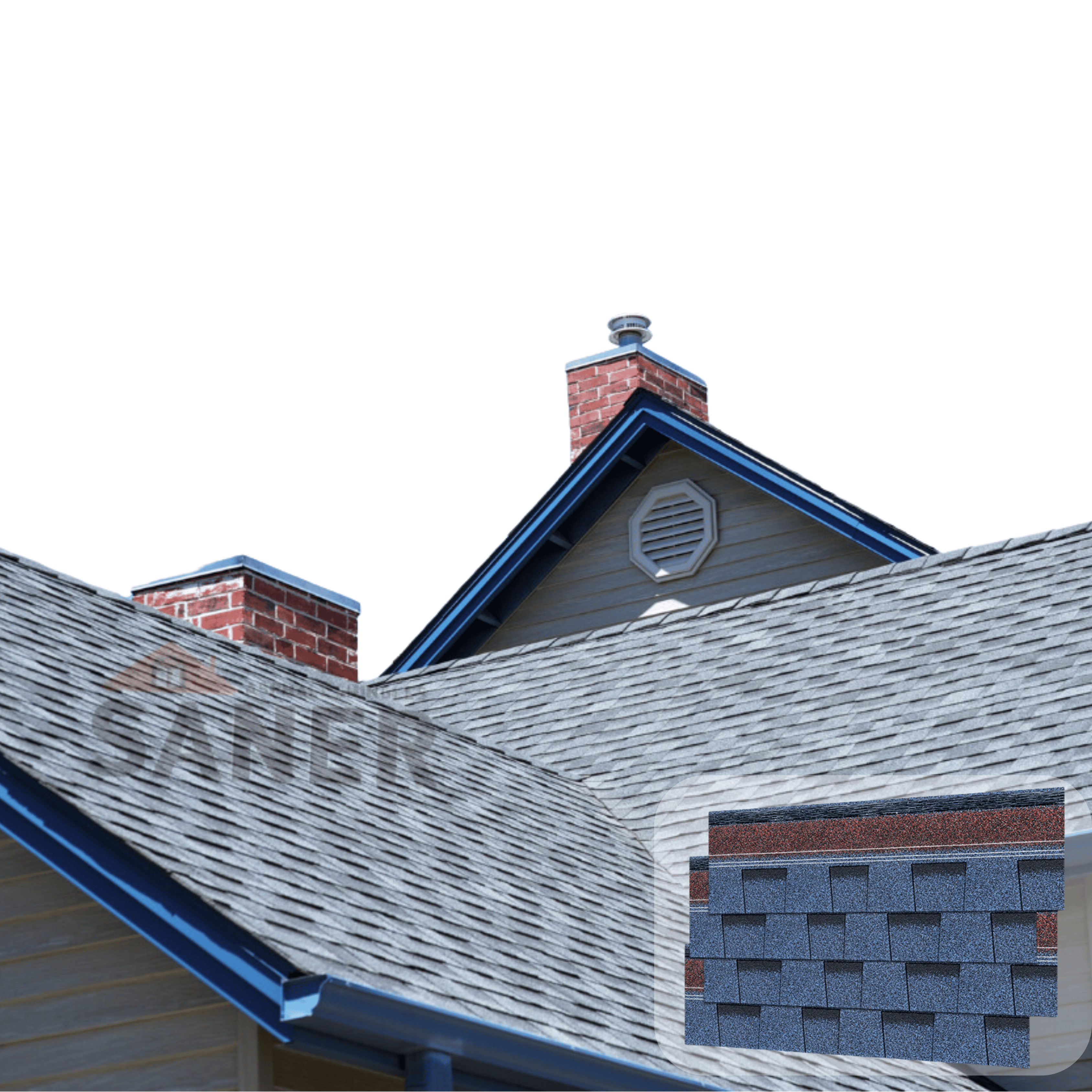 High Quality Durable Laminated Fiberglass Asphalt Shingles Bitumen Waterproof Roofing Material Competitive Price Roofing Felts