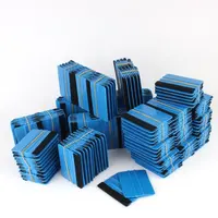 Groothandel 4Inch Blauw Kleur Vilt Edge Auto Vinyl Schraper Plastic Zuigmond
