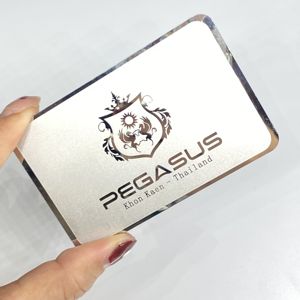 Tarjetas de plástico con efecto lenticular 3D, tarjeta de contacto de negocios gruesa, vidrio, carbón, láser, Metal, transparente, ESTUCHE DE LUJO Vintage - Product Image 2