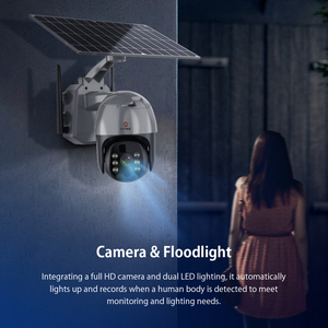 LCLCTEK <span class=keywords><strong>Camera</strong></span> Năng Lượng Mặt Trời 1080P 4G <span class=keywords><strong>Camera</strong></span> Ptz Không Dây CCTV <span class=keywords><strong>P2P</strong></span> Phát Hiện Chuyển Động <span class=keywords><strong>PIR</strong></span> Chống Nước Ngoài Trời - Product Image 3