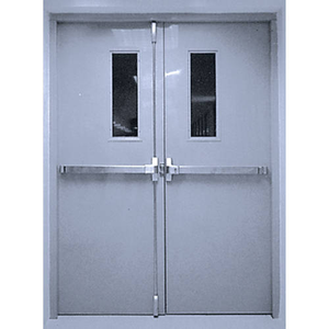 Puertas de oscilación dobles de acero modernas personalizables 45/60/90/120 min Salida DE EMERGENCIA resistente al fuego para baño con aislamiento interno - Product Image 4
