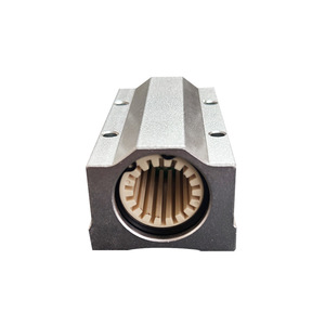 Linear Slide Bearing Housing Aluminum Alloy SCS10 <b>12</b> 10 Mm Bore Flanged Mounting Engineering Plastic Wear Resistant - Product Image 1