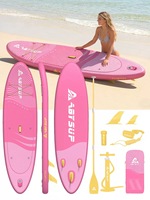 Planche de paddle gonflable rose pour sports nautiques, planche de surf gonflable, nouvelle arrivée estivale, ensemble complet