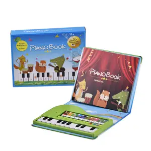 Mainan Terlaris 20 Tombol Keyboard Elektronik Menyala dan Bermain Buku Piano Elektronik untuk Anak-anak