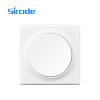 Interrupteurs et prises électriques muraux Sirode série 9211, standard européen, couleur blanche moderne, 2 gangues, 1 voie, pour la maison