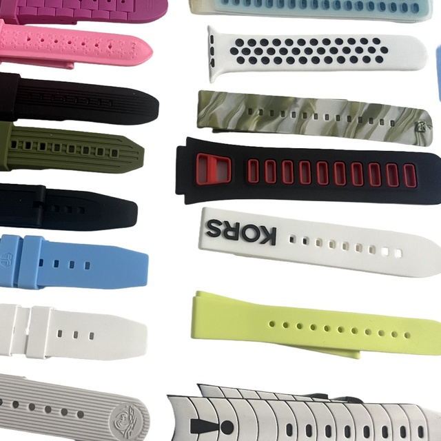 Custom Silicone Loop Strap for Apple Watch Band Sports Rubber Bracelet Strap Fkm Rubber Watch Strap