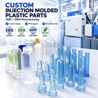 Préforme en plastique PET moulé par injection sur mesure, transparente, de qualité alimentaire, pour les bouteilles d'emballage de boissons, d'eau et de cosmétiques