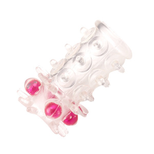 Anneau de pénis perlé en cristal multicolore en ABS souple, jouet érotique pour adultes, pour couples, amélioration sexuelle - Product Image 5