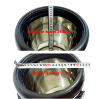 XEOLEO 8L Seau isotherme pour bubble tea, baril d'isolation pour thé au lait/café/glace, baril en acier inoxydable pour thé au lait