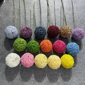 Fiori Artificiali per Decorazioni Matrimoniali, Sfere di Tarassaco in Plastica da 15cm, Fiori Decorativi a Forma di Cipolla - Product Image 1