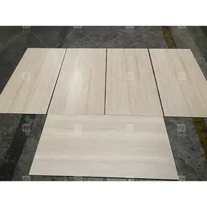 1200x600 Large Format Travertine Look Porcelain <strong>Tiles</strong> for Bathroom Living Room <strong>Wall</strong> <strong>Tile</strong> Floor - Product Image 1