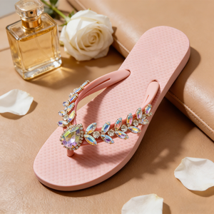Women's Latest V-Shape Flip Flop <strong>Shoe</strong> <strong>Accessory</strong> with Fashionable Rhinestone Metal Decoration Buckle <strong>Shoe</strong> Decorations - Product Image 2