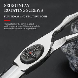 Tijeras profesionales DIY tornillos tijeras de corte de pelo salón tienda Makas peluquero tijeras de adelgazamiento juego de tijeras de peluquería - Product Image 5