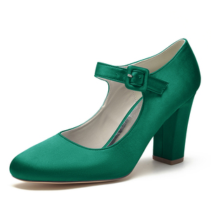 Nouveau style de courroie de cou-de-pied supérieure noire personnalisée en usine avec fabricant de chaussures vente en gros de pompes pour femmes à talons hauts chaussures de travail pour femmes - Product Image 5