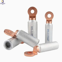 Connecteurs de câbles à sertir en cuivre bimétallique plaqué laiton série DTL DTL-5-630, bornes de câbles soudées par friction, puissance électrique