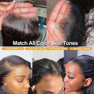Extensiones de Cabello Humano de Calidad Superior con Cierre de Encaje, Suaves y Sedosas, Pre-Desplumadas, Nudos Decolorados, Línea de Cabello Natural, Piezas de Cabello Virgen para Uso Diario Femenino - Product Image 3