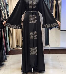Dubai style stone abaya Traditional Islamic Women's Saudi Arabian Abaya Spring Polyester Breathable Ankle Length Muslim - Product Image 3
